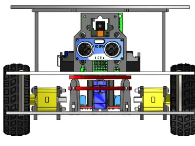 Intelligent robot vehicle 3D print model