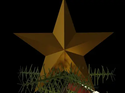 Christmas tree Low-poly 3D model