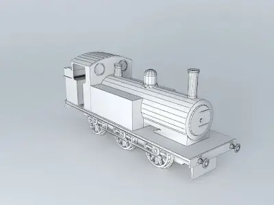 Eco Rail Track Tank Engine Dummy Old Steam Days Free 3D model