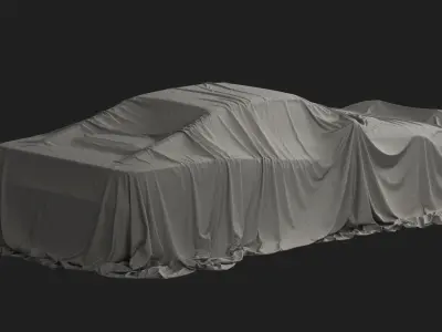 Retro Car Cover 09 3D model
