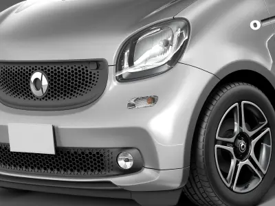 Smart ForFour 2015 3D model