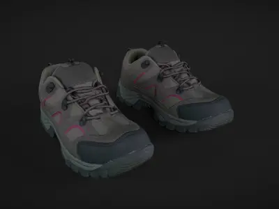 Pair of Shoes Low-poly 3D model