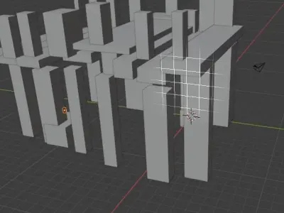 a bridge that is going to collapse Low-poly 3D model