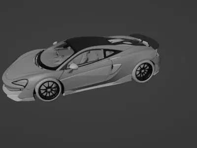 Ultra-Realistic High-Poly Sports Car 3D Model -car Low-poly 3D model