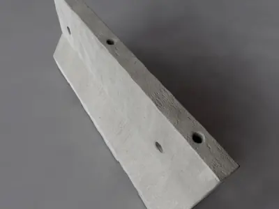 Road Barrier Low-poly 3D model