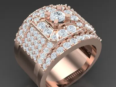 Luxury Men Rings Designs 4MR034 3D print model