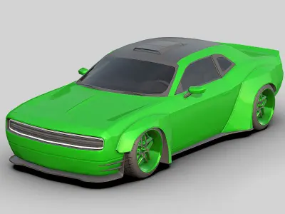 Sport Car2 2025 Low-poly 3D model