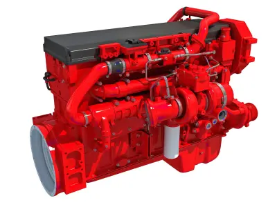 Truck Engine - 3D Models 3D model