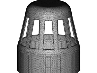 Plastic Air Vent Cowl Toy 3D model