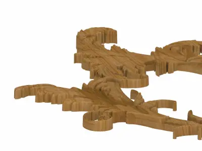 Carved frame painting STL 3D model