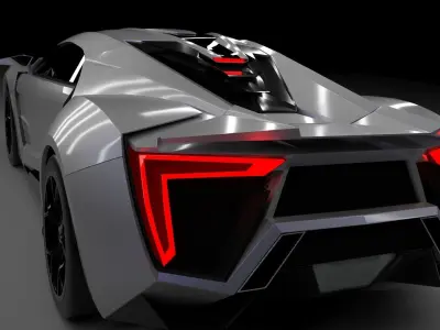 W Motors Lykan Hypersport 3D Model 3D model