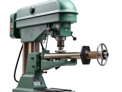 Industrial Drill Press Model Pack for D Rendering and Game De... Low-poly 3D model