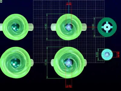 Designer jewelry set 3D print model