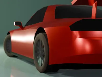 Low Poly Gameready Mazda RX-7 Low-poly 3D model