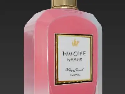 Exquisite Luxurious Perfume Bottle 3D Model Enhance Your Designs 3D model