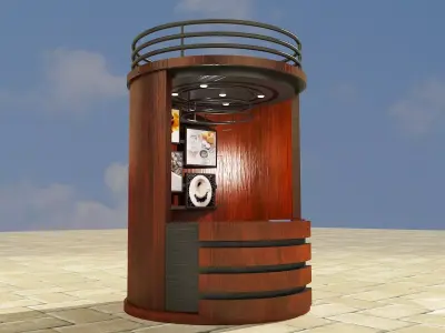 Booth Exhibition Stand a337 3D model