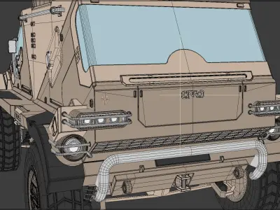 military truck launcher - conroc 3D model
