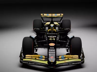 Formula 1 Ferrari S25  Fully Rigged Yellow Black Livery 3D model