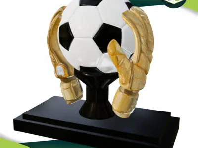 3D Less Leaky Goalkeeper Trophy - PRINT READY Free 3D print model