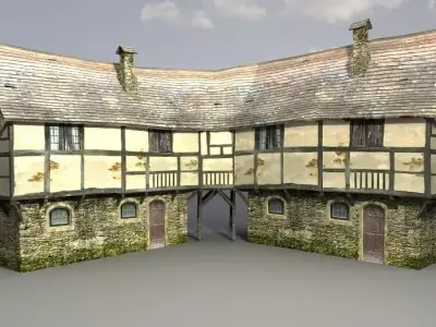 Medieval Slum 2 Low-poly 3D model