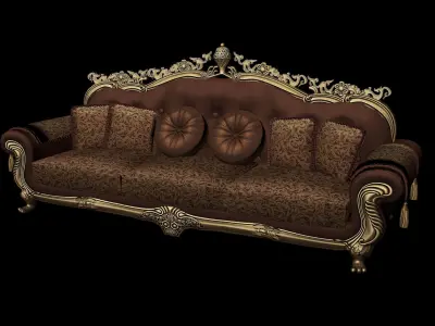 Luxury Sofa Low-poly 3D model