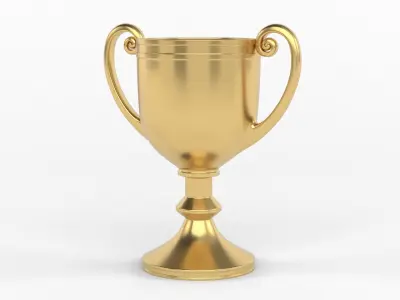 Trophy Cups 3D model 6