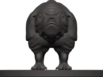 Bulldog pug 3D model