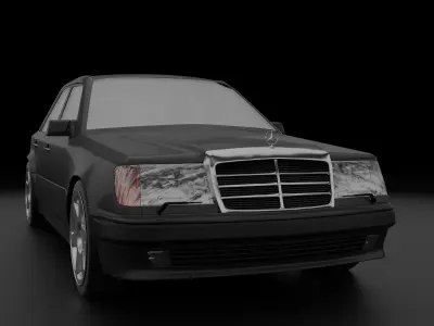 Mercedes-Benz E Class W124 E500 1993 3D model