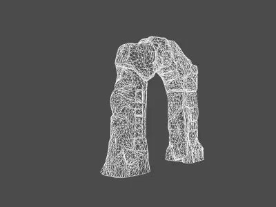 Ancient Mystical Stone Portal   3D model