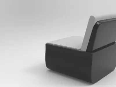 Kolp Armchair Low-poly 3D model