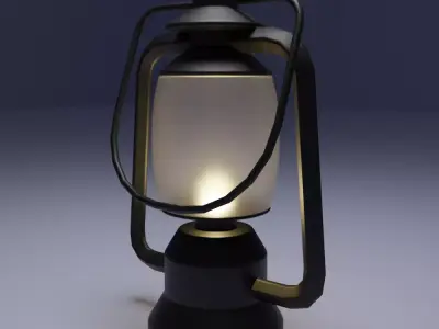 lantern 3D model 2
