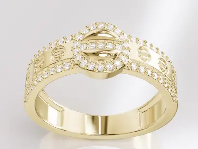 Jewelry Diamond Ring Model RG84 Free 3D print model