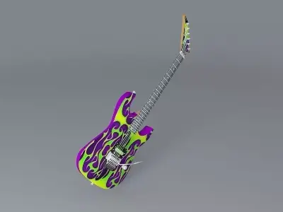 Jackson custom guitar Free 3D model