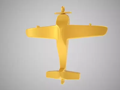 Plane Necklace 3D print model