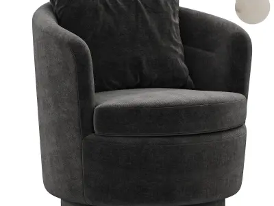 Viv Swivel Chair By westelm 3D model