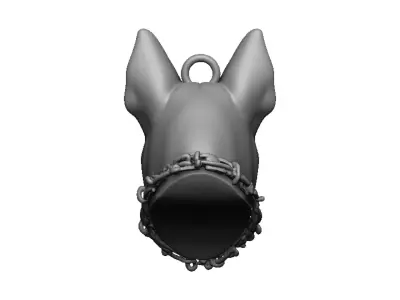 pitbull head 3D print model