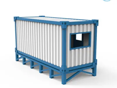 Portable Office Container 3D Printing Model 3D print model