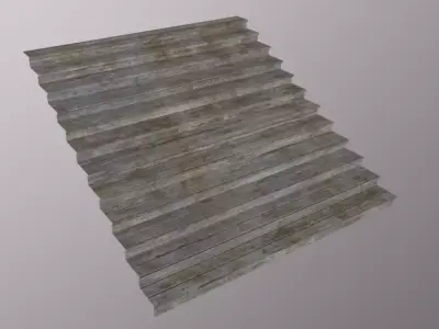 Stairs Court Low-poly 3D model