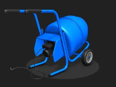 Concrete mixer 3D model buy