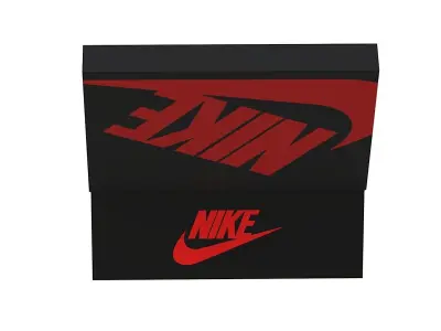 Nike Shoe Box PBR 06 Low-poly 3D model
