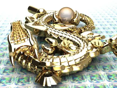 Dragon Jewelry 3D Print Model 3D print model