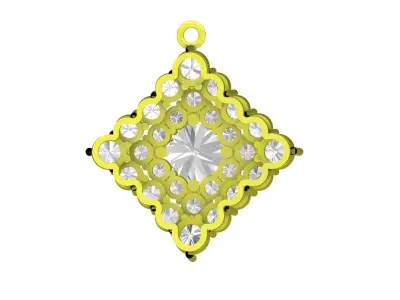 4959 luxury fashion diamond women pendant  3D print model