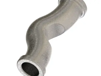 Steel Crossover Fitting 3D print model