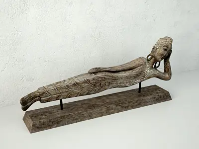 Floating Buddha Figurine 3D model