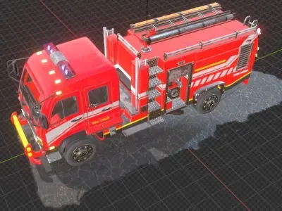Fire truck 3D model