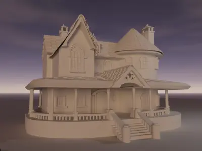 Cartoon Fantasy Low-poly 3D model