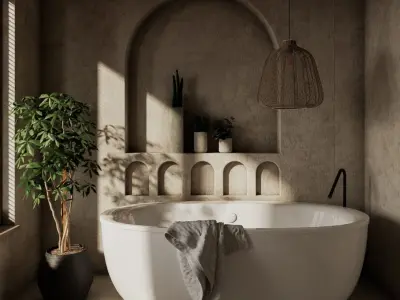 Luxury Modern stone  luxurious Master Bedroom Design  3D model