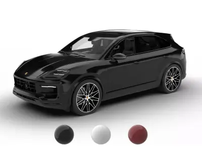Porsche Cayenne Black Edition 2025 3d model 3D model