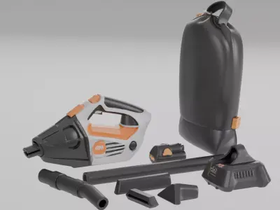 Handheld Electric Vacuum Cleaner 3D Model 3D model