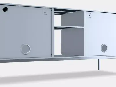 TULLSTORP TV bench Low-poly 3D model